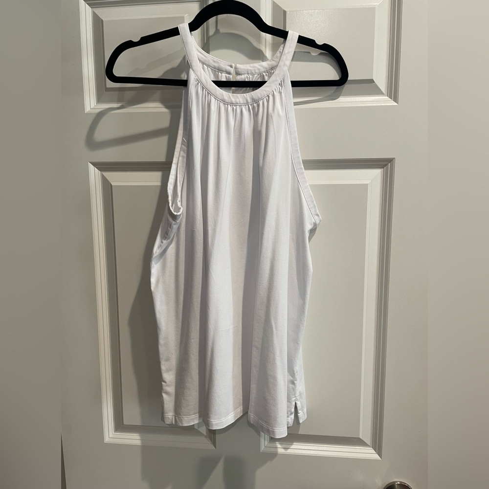 Land’s End White Sleeveless Women's Top, Size XL